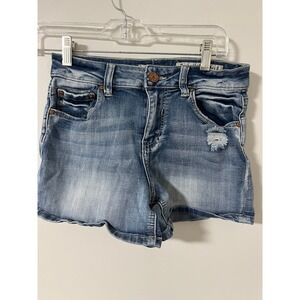 Indigo Rein shorts, denim, distressed pockets size 7